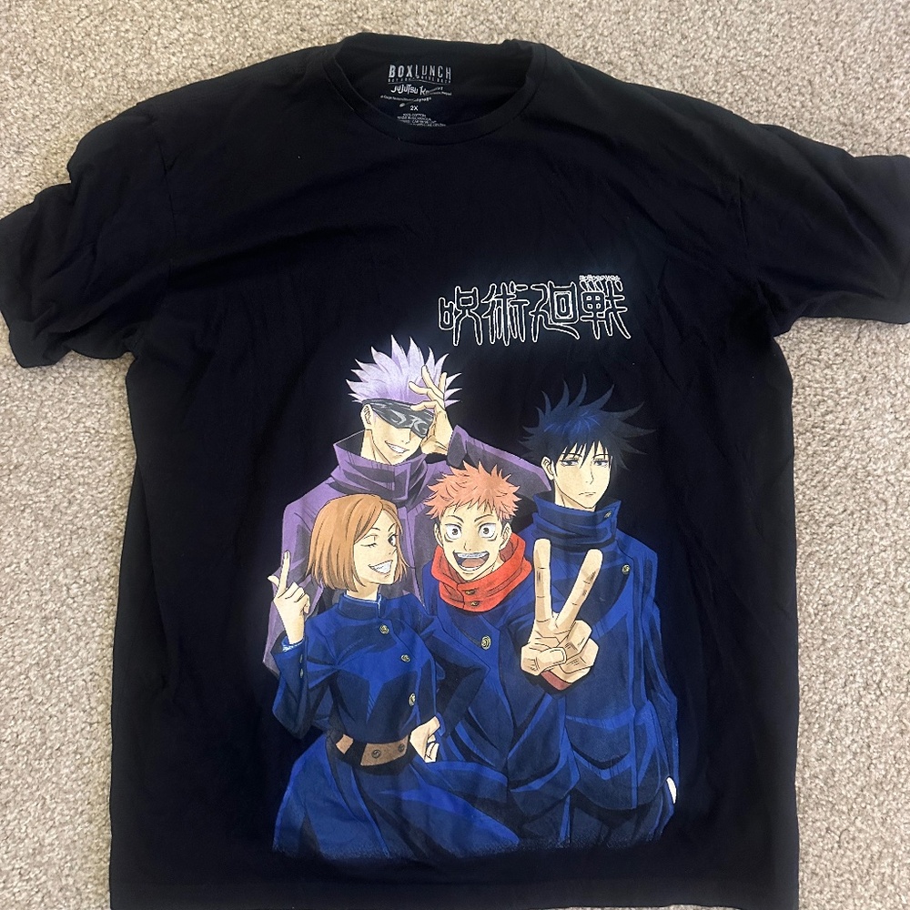 Black Jujutsu Kaisen T-shirt (Size 2X)